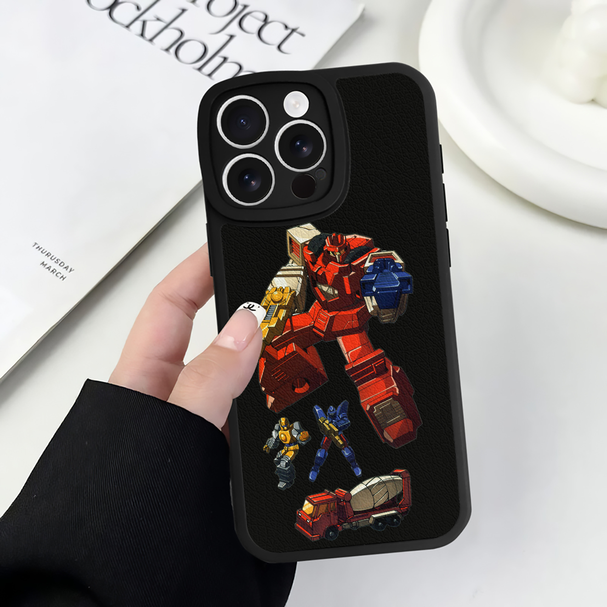 （画像用）  【iPhone 16シリーズ対応】シリコンスマホケース（レザー調） 材質：シリコン